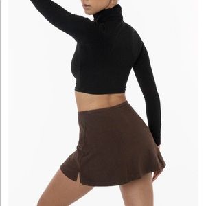 Los Angeles Apparel Chocolate Cheer Skort